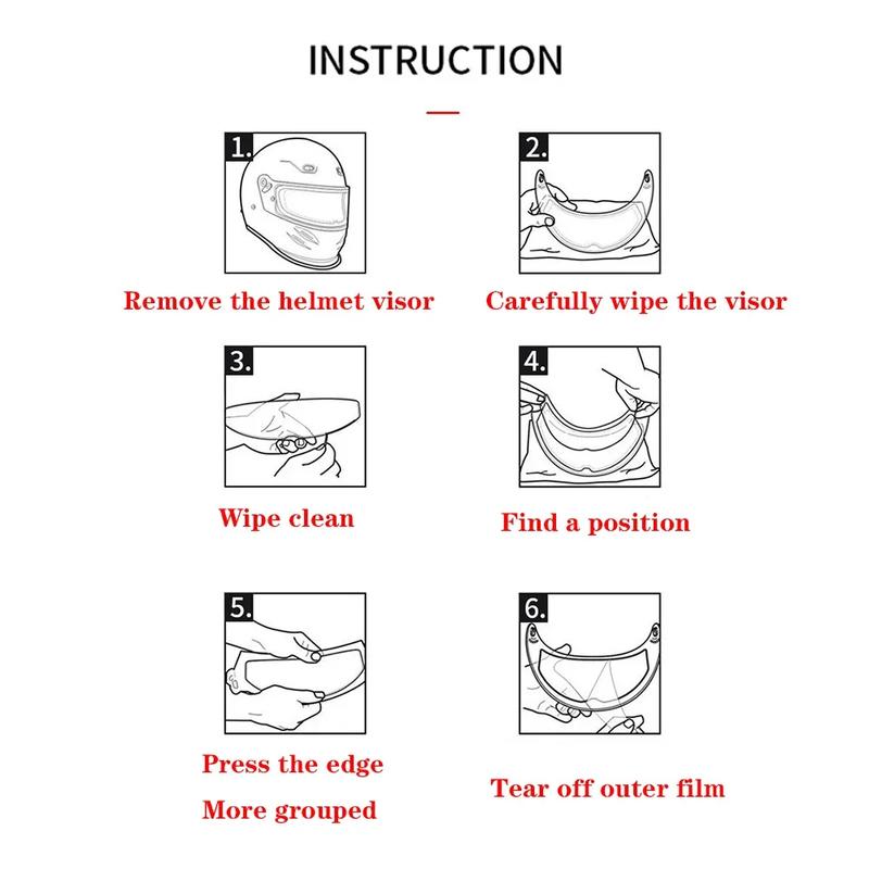 Противотуманная пленка для шлема, подходит для визора LS2 FF906 FF902, аксессуары