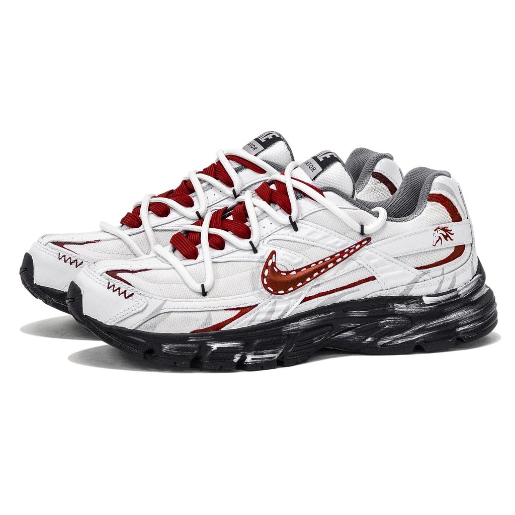 Nike Initiator Leather, Textile Abrasion Resistant Slip Resistant Low top Casual Running Shoes Men's Red White IO7609-101(Team901-)