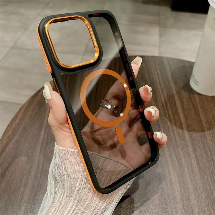 Оригинальный ультратонкий прозрачный чехол Magsafe для IPhone 11 13 14 15Pro Max, магнитный чехол для Magsafe, чехол для беспроводной зарядки