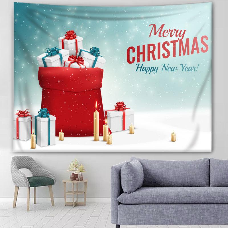 Рождественский фон, ткань, подвесная ткань, прикроватный гобелен для девочек, настенная ткань для общежития, подвесная картина