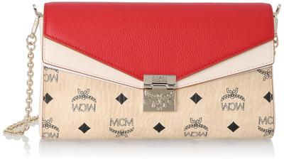 Сумка через плечо MYZ9SME80 [MCM] Женская КРАСНЫЙ/БЕЖЕВЫЙ [товар]