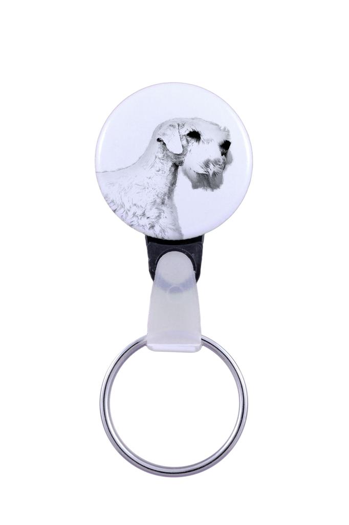 Sealyham Terrier, Welsh Border Terrier, Cowley Terrier - Keychain with a Dog Portrait, Pendant with the Brand's Own Art-Dog Graphics