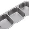 Reusable Food Storage Container Leakproof Seasoning Tray Stainless Steel Lunch Box  Office