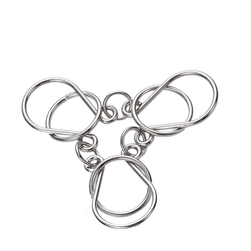 Игрушки-головоломки с девятью кольцами и высокой сложностью развязывания колец, петлеобразная игрушка для развития интеллекта, чтобы развязать кольца