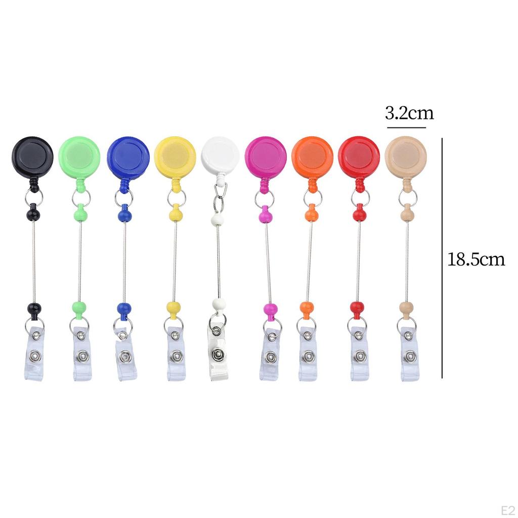 9 шт., выдвижной держатель для значков, зажимы, портативные подарки для медсестры, держатели для идентификационного имени «сделай сам» для EmploOffice