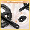BULLSPANN Soft Plastic Bicycle Cycling Crank Boot Protector Mountain Bike Sleeve Crank Arm Cover Protection Black 2pcs