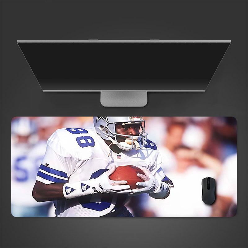 Michael Irvin Mouse Pad, Large Gaming Desk Mat, Non-slip XXL Mousepad for Laptop & Tablet, Mini PC Playmat with Stitched Edges