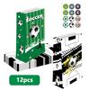 Soccer World Cup Theme Kraft Paper Bags Sticker Set Football Field Gift Packaging Tournament Party Supplies 12-Pack