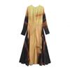 Fashion Style 2024 Fall and Winter New Women's Clothing Stylish Print Long Sleeves Long Midi Skirt Dress 9148090