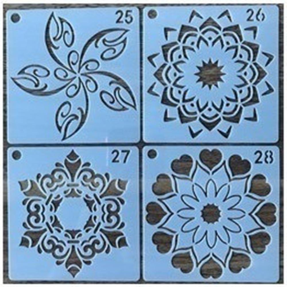 36 шт трафареты мандалы DIY украшения дома рисунок лазерная резка шаблон 1 упаковка настенный трафарет живопись для деревянной плитки ткань YSL