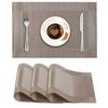 Dining Table Mat, Non - Slip Placemat Set, Kitchen Accessories, Cup Coaster, Wine Pad, Set of 2 / 1pc PVC Washable Placemats
