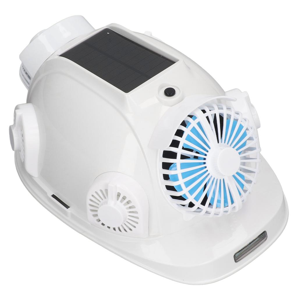 Солнечная защитная каска с 6 вентиляторами Bluetooth, интеллектуальным охлаждением, автоответчиком, строительная каска