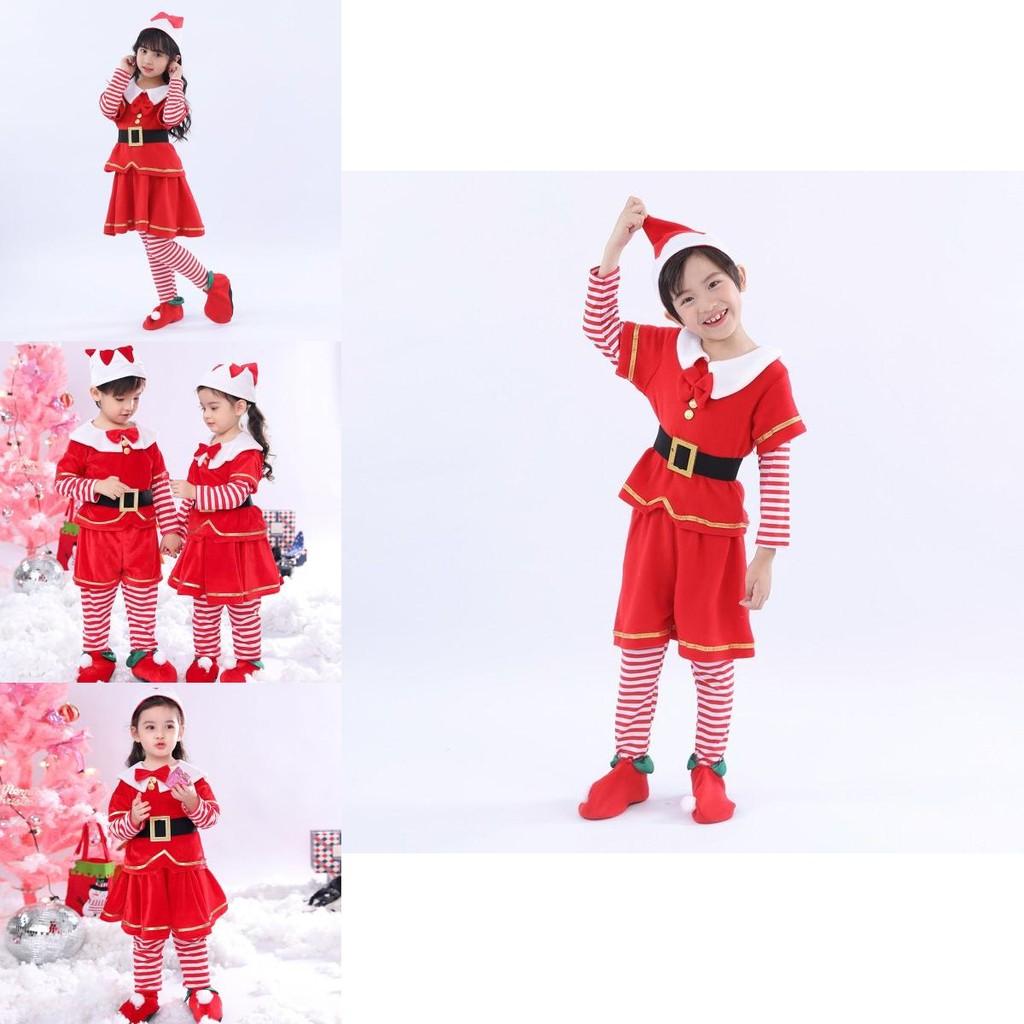 Радостный рождественский эльф наряд для малыша для рождественской вечеринки костюм Клауса
