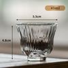 Japanese Heat-resistant Glass Petal Cup Smelling Cup Transparent Vertical Teacup Single Master Cup Small Sake Wine Cup