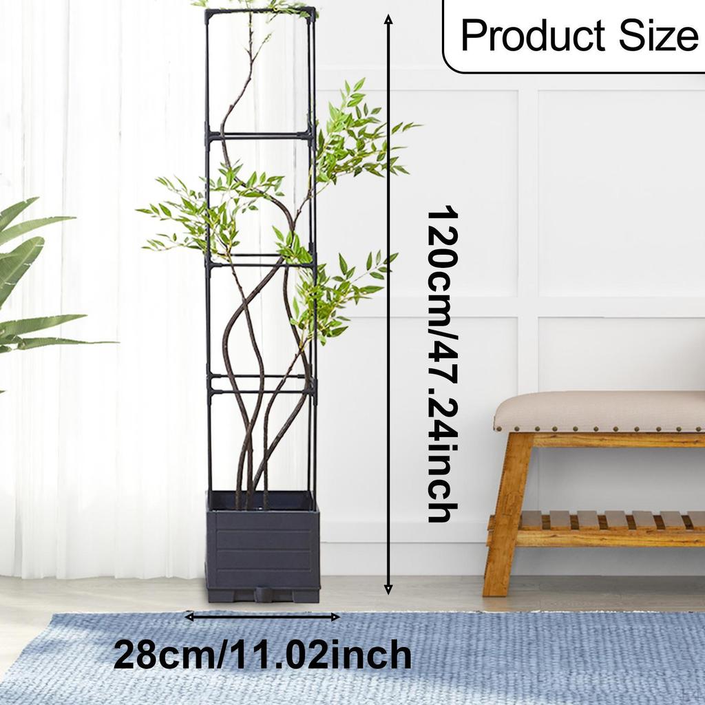 Ящик для рассады с решетчатым горшком для растений Минималистская практичная приподнятая грядка для выращивания томатов вьющаяся клетка