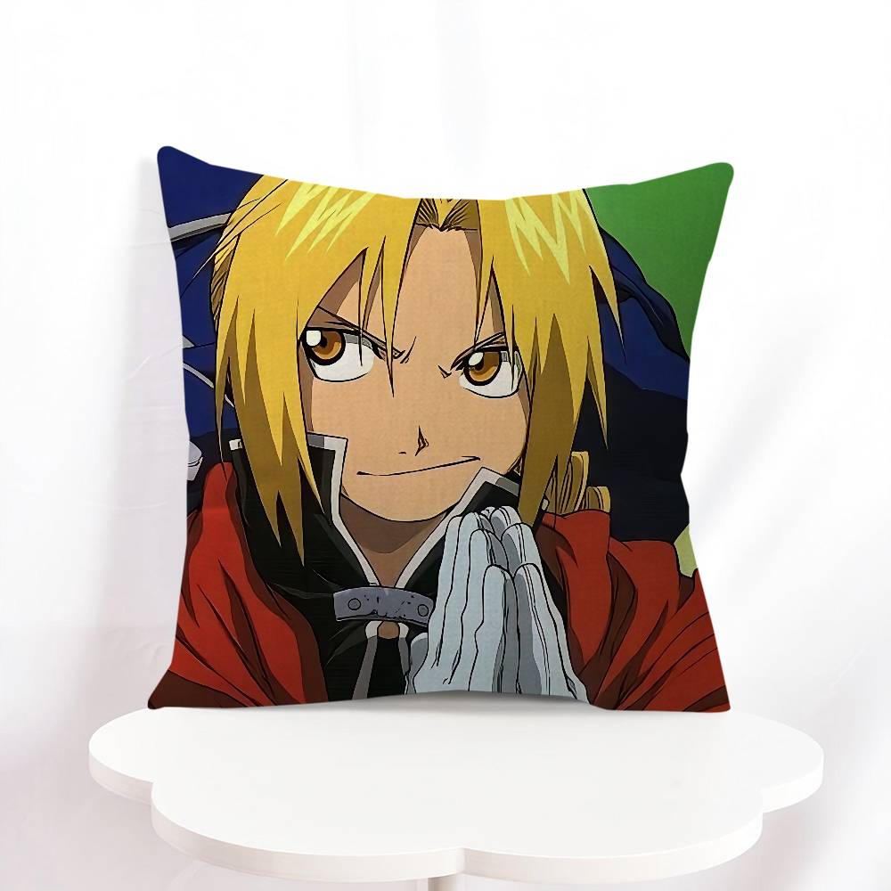 E-Edward Elric Cushion Cover 30x50 Polyester Sofa Cushions Decorative Throw Pillows Home Decoration Pillowcover