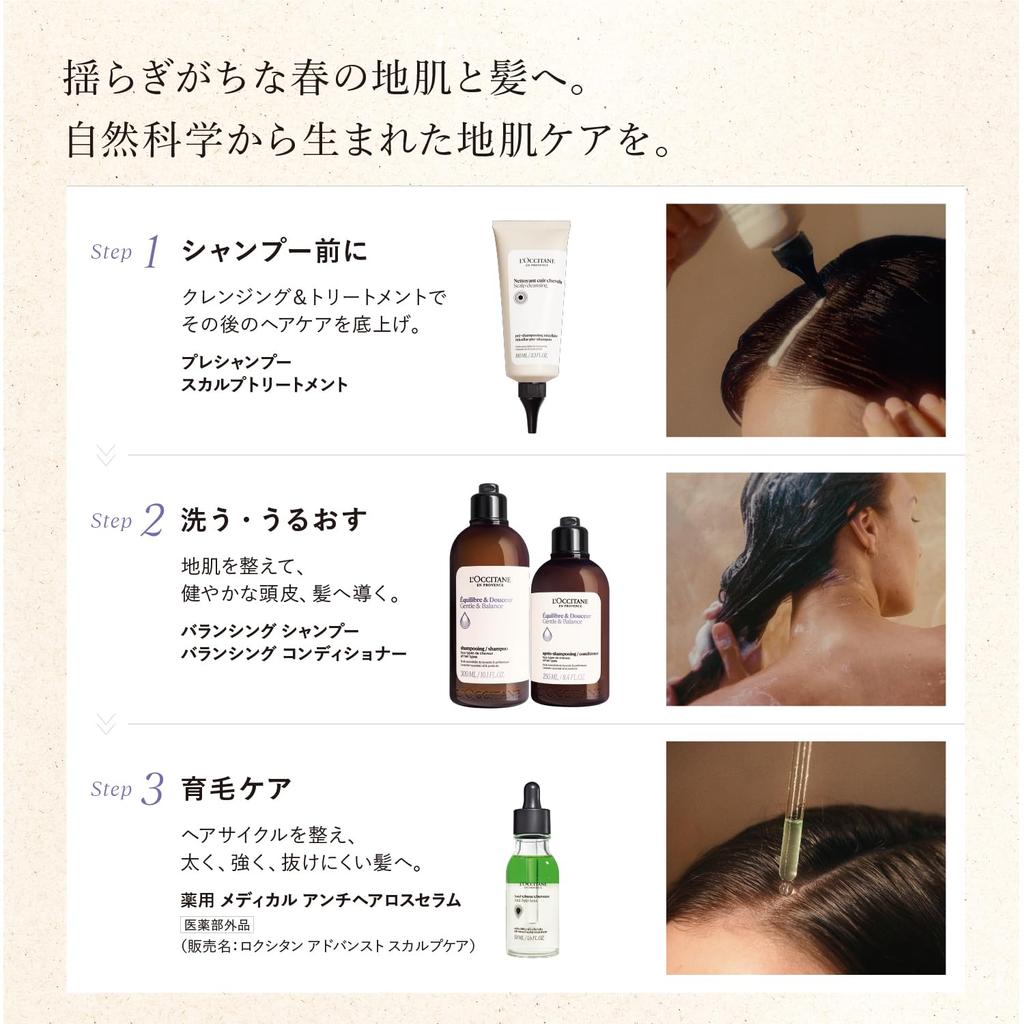 L'OCCITANE Balancing Shampoo 500mL Large Capacity