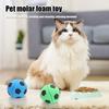 Cat Toy Ball Interactive Kitten Chew Toys Football Shape Bouncy Balls Bite-Resistant Promotes Exercise