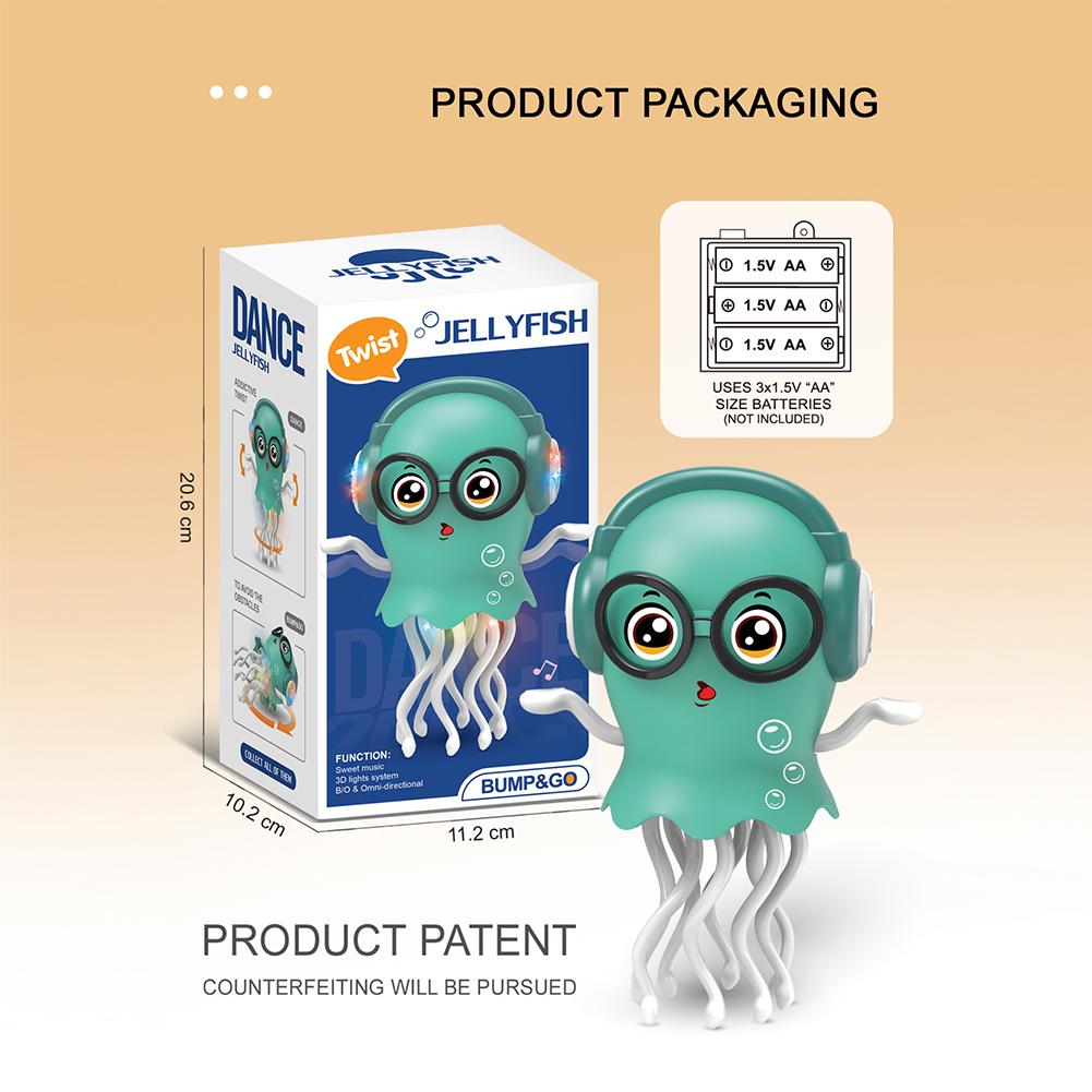 Электрический танцующий кальмар, детская игрушка, автоматическое избегание препятствий, кальмар, интерактивная робототехника, подарок для снятия стресса для детей, малышей