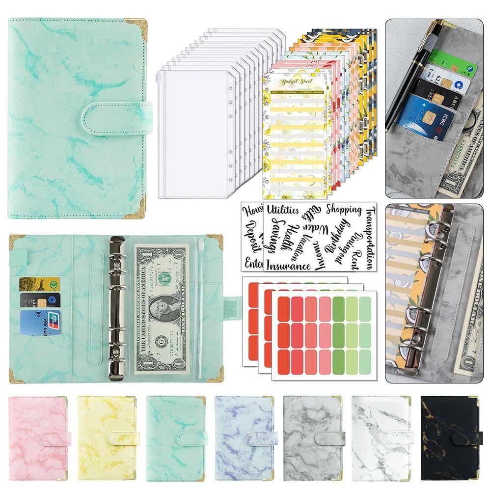 Folder Writing Pads Wallet Notebook Planne Money Saving Binder Cover Notebook Cover Budget Binder