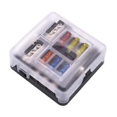 Автомобильный водонепроницаемый блок предохранителей, держатель предохранителя для автомобильного ПК DC12-32V, 5A, 10A, 15A, 20A, для автомобильного электроэкскаватора, внедорожника, автофургона, автобуса, яхты, лодки и т. д.