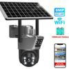 LS VISION 8MP 4K WiFi Solar Camera Outdoor Wireless CCTV Surveillance Camera With Solar Panel Dual Lens PTZ IP Cam Security Protection