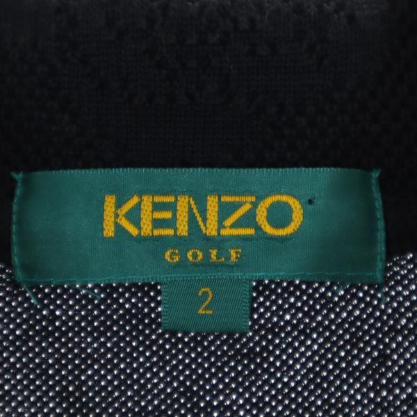 KENZO GOLF 90-е Старая Рубашка поло с длинным рукавом 2 Темно-синий Женская Б/У