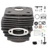 54mm Cylinder Piston Carb Kit Replacement Fit for Husqvarna 288XP 181 281 288 Chainsaw 503506301