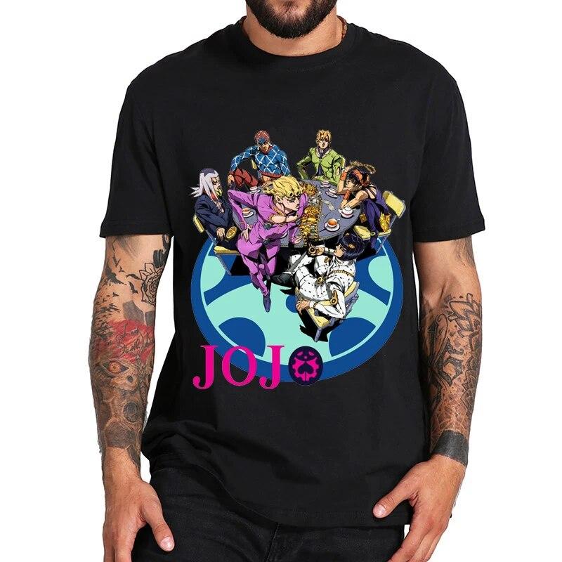 Футболка унисекс с аниме «Jojo Bizarre Adventure», женская летняя хлопковая футболка, детские топы в стиле хип-хоп, топы Shoto Todoroki, детская футболка Camiseta