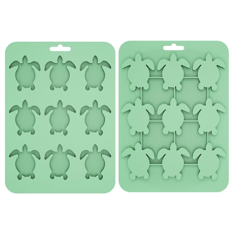Home Silicone Ice Grid Creative Turtle Animal Ice Mold Multifunctional DIY Chocolate Biscuit Baking Mold Kitchen Accessories