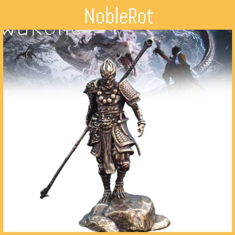 Elegant Metal Wukong Figurine For Artistic Home And Office Desk Decoration