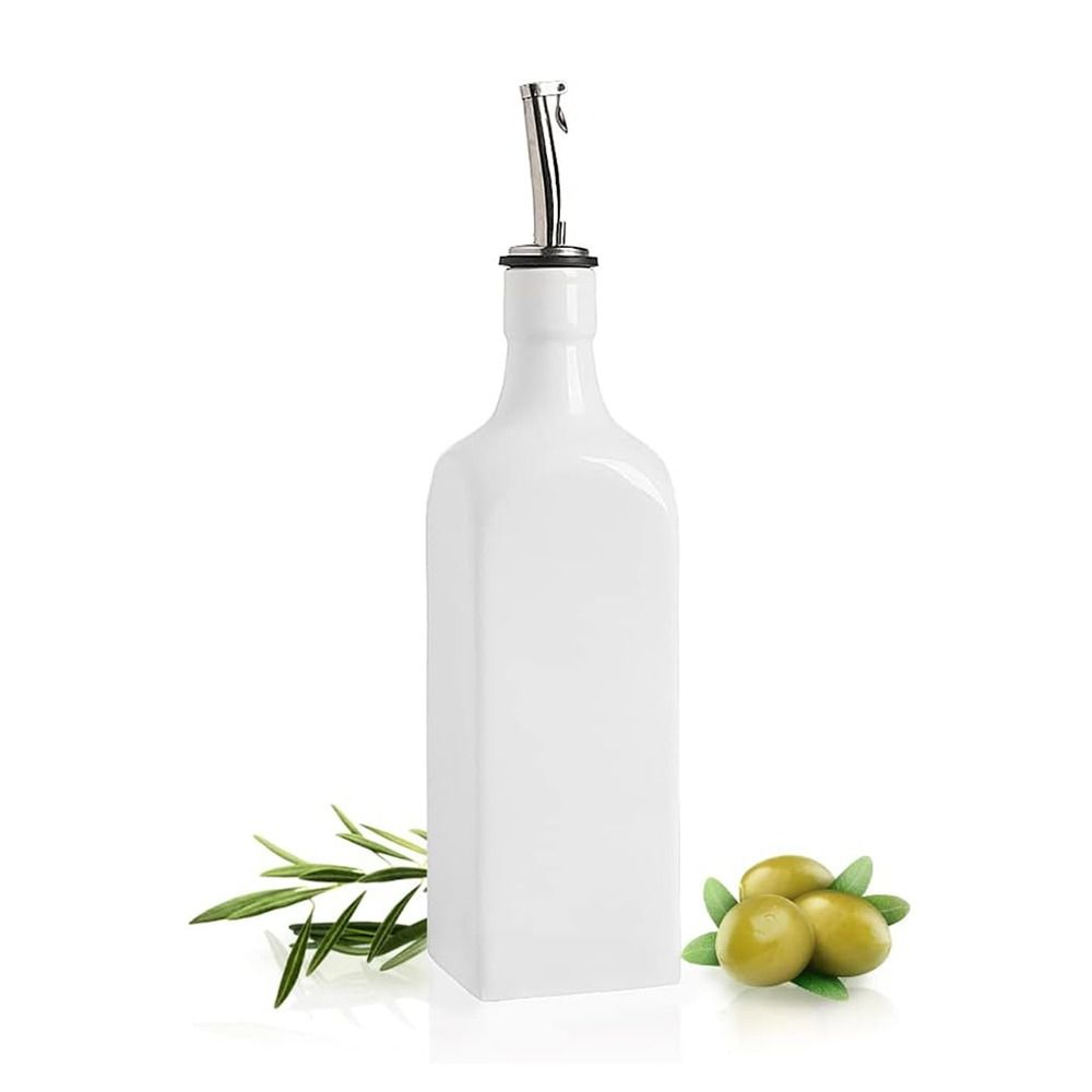 Reduce Oxidation Ceramic Olive Oil Dispenser Bottle Large Capacity Kitchen Sauce Pot Coffee Syrups