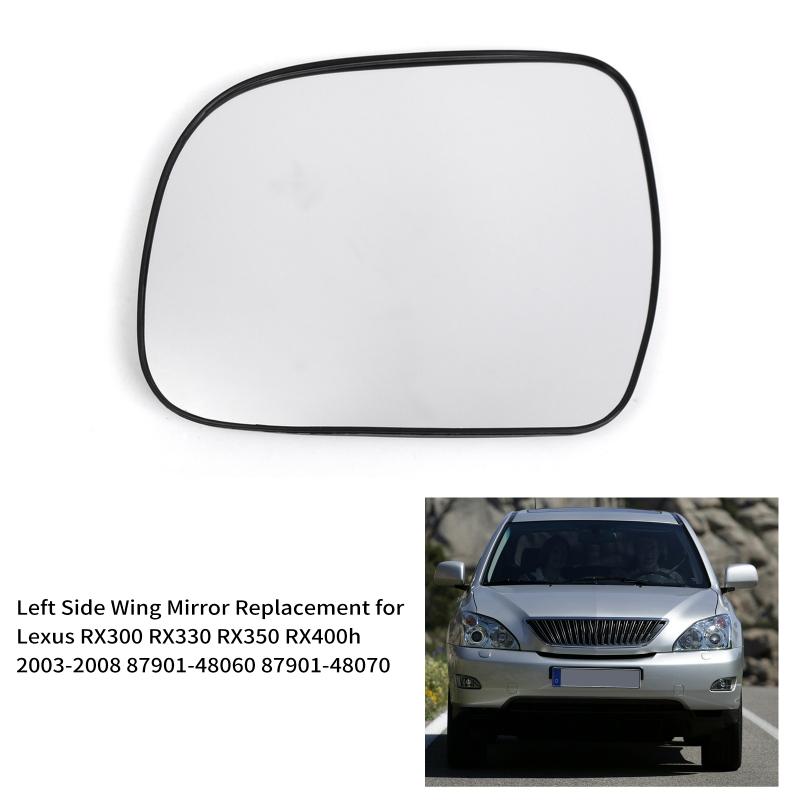 Замена левого/правого бокового зеркала для Lexus RX300 RX330 RX350 RX400h 2003-2008 87901-48060 87901-48070 Боковое зеркало