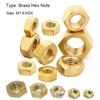 1-100pcs Solid Brass Full Hex Nuts For Bolts & Screws M1.4-M24