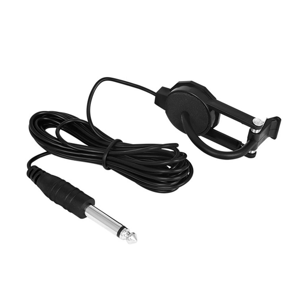 Violin Pickup 2.8m 6.35mm Diameter Audio Jack Clip On Microphone Piezo Violin Guitar Pickups for Acoustic Guitar Violin