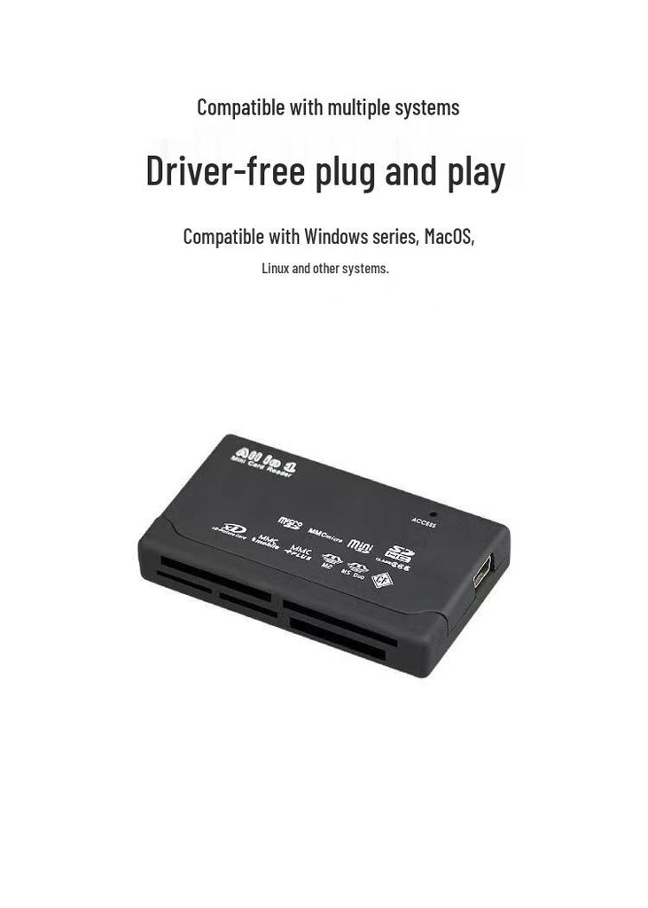 В наличии USB Многофункциональный Шестипортовый Кардридер для Мобильного Телефона и Камеры Высокоскоростной с Защитой Паролем