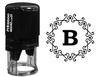Printtoo B Alphabet Monogram Octagon Celtic Swirl Frame R-40 Self Inking Rubber Stamp Office