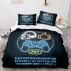 Game Handle King Queen Duvet Cover Kids Teens Boys Gamer Bedding Set Pillowcase Cartoon Psychedelic 2/3pcs Polyester Quilt Cover