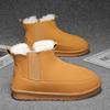 Новые мужские классические зимние модные хлопковые ботинки Низкие Короткие Средней высоты Повседневные Снежные Ботинки
