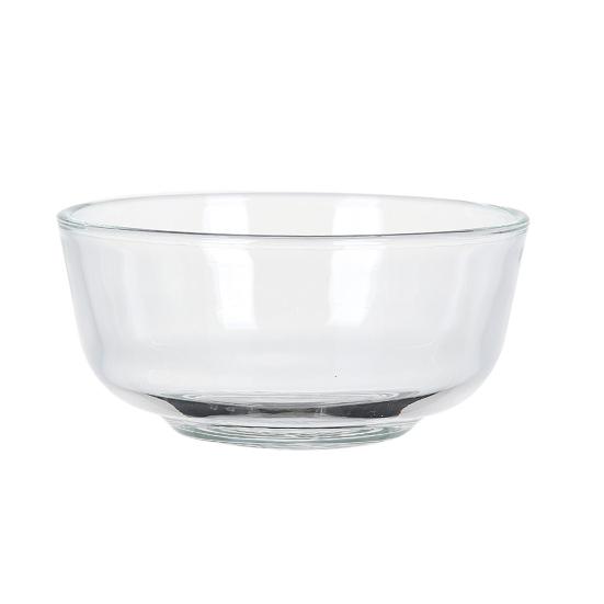 Стеклянный салатник Утолщенная сервировочная миска для салата, супа, лапши, овсянки Большая вместимость Круглая тарелка Многоразовая кухонная посуда для ужина