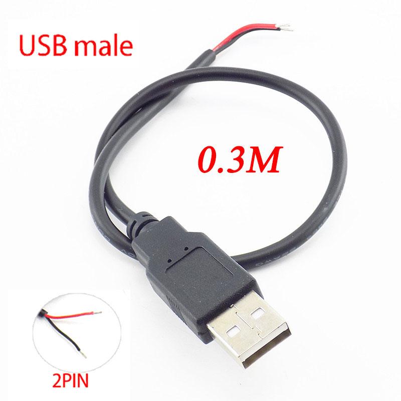 5 шт./лот Micro USB 2.0 A Female Male Jack Удлинительный кабель питания 4 Pin 2 Pin 4 провода DIY Data Line Зарядный шнур