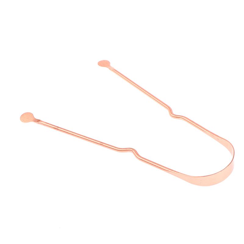 1 шт. Скребок для языка из чистой меди, медный очиститель для языка, портативные скребки для языка, инструменты для гигиены полости рта