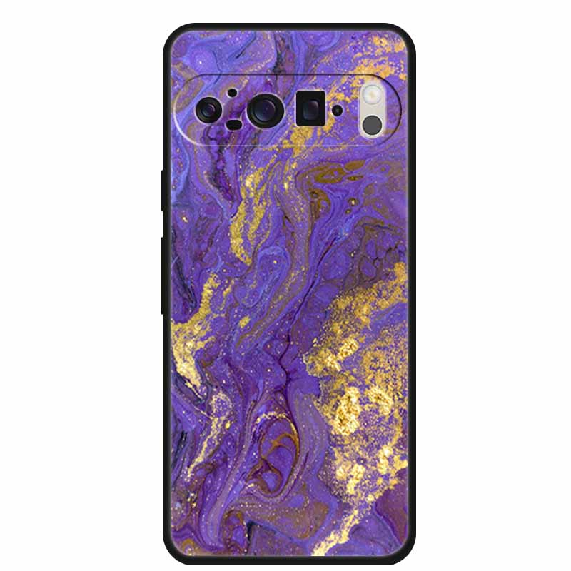 For Google Pixel 10 Pro Case Vivid Graceful Premium Marble TPU Soft Silicone Phone Cases Impact Chic Mineral-Finish Para Cover