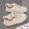 2025 Summer Hollow White Shoes New Korean Version Ins Female Students Mesh Breathable Heightening Casual Shoes Board Shoes Women