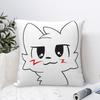 Стильные Подушки с Декорациями Boykisser Глупый Кот Мерч Наволочки на Подушки На молнии Несколько Размеров