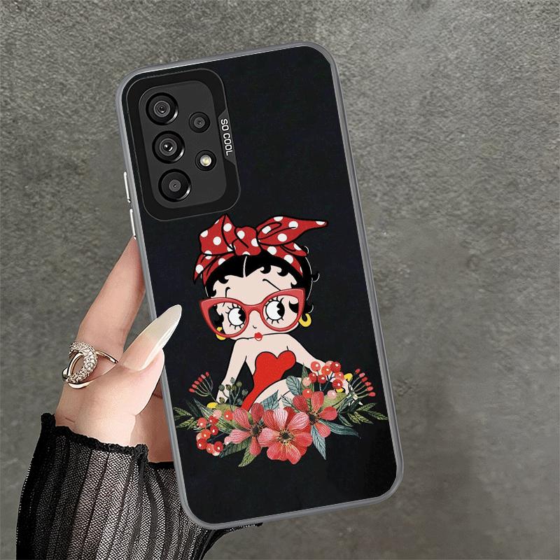 Мягкий чехол для телефона B-Bettys B-Boops Girl для Samsung A17 A16 A15 A14 A13 A57 A56 A55 A54 A53 A37 A36 A35 A34 A33 A26 A25 A24 A23 A5
