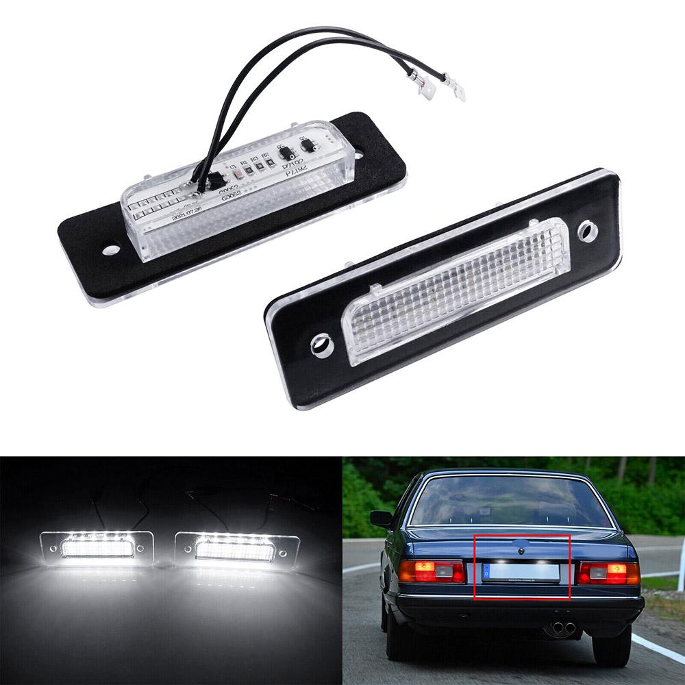 1 Pair LED License Plate Light 63261372766 for BMW 3 Series E30 5 Series E28 E12