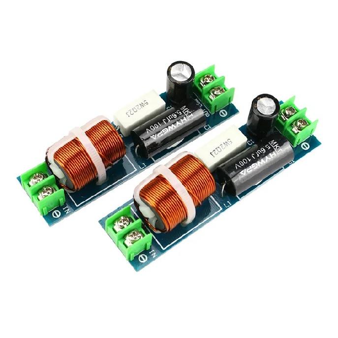 GHXAMP 60-120W Car Midrange Crossover Speaker 1 Way Mediant Mid Frequency Divider For 2-6.5 Inch Speaker Filter 2PCS
