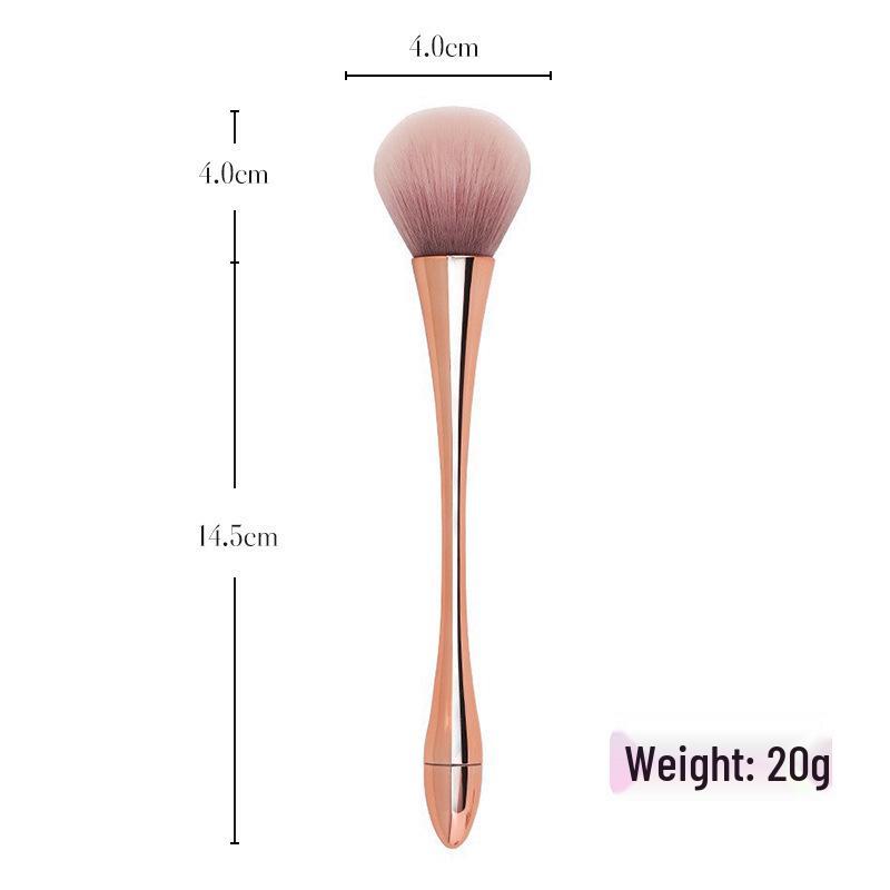 Large Soft Bristle Powder Brush for Blush, Highlighter, and Setting Powder