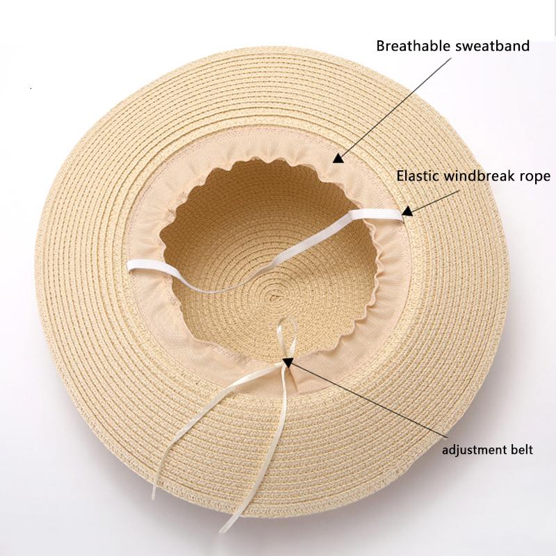 Женская шляпа от солнца соломенная весна-лето пляжная шляпа с широкими полями